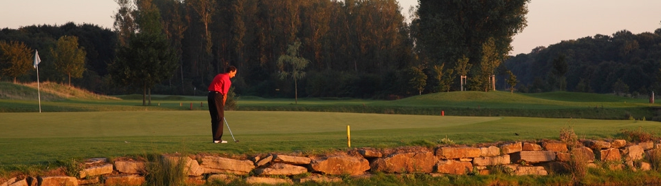 Golf auf flache Plätzen mit ständig gehendem Wind