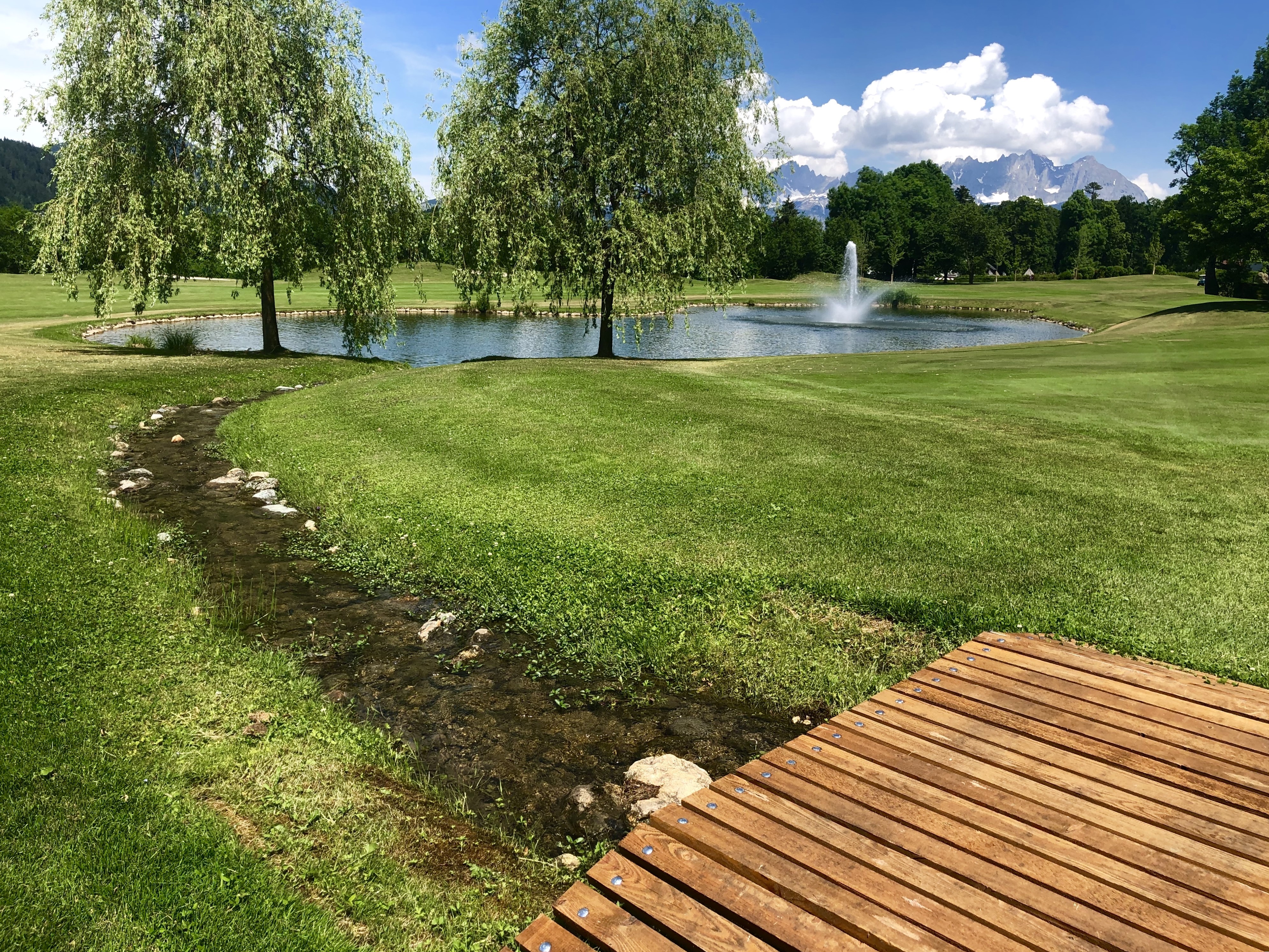 Kleine Flussläufe sorgen beim GC Kitzbühel für leichten Anspruch