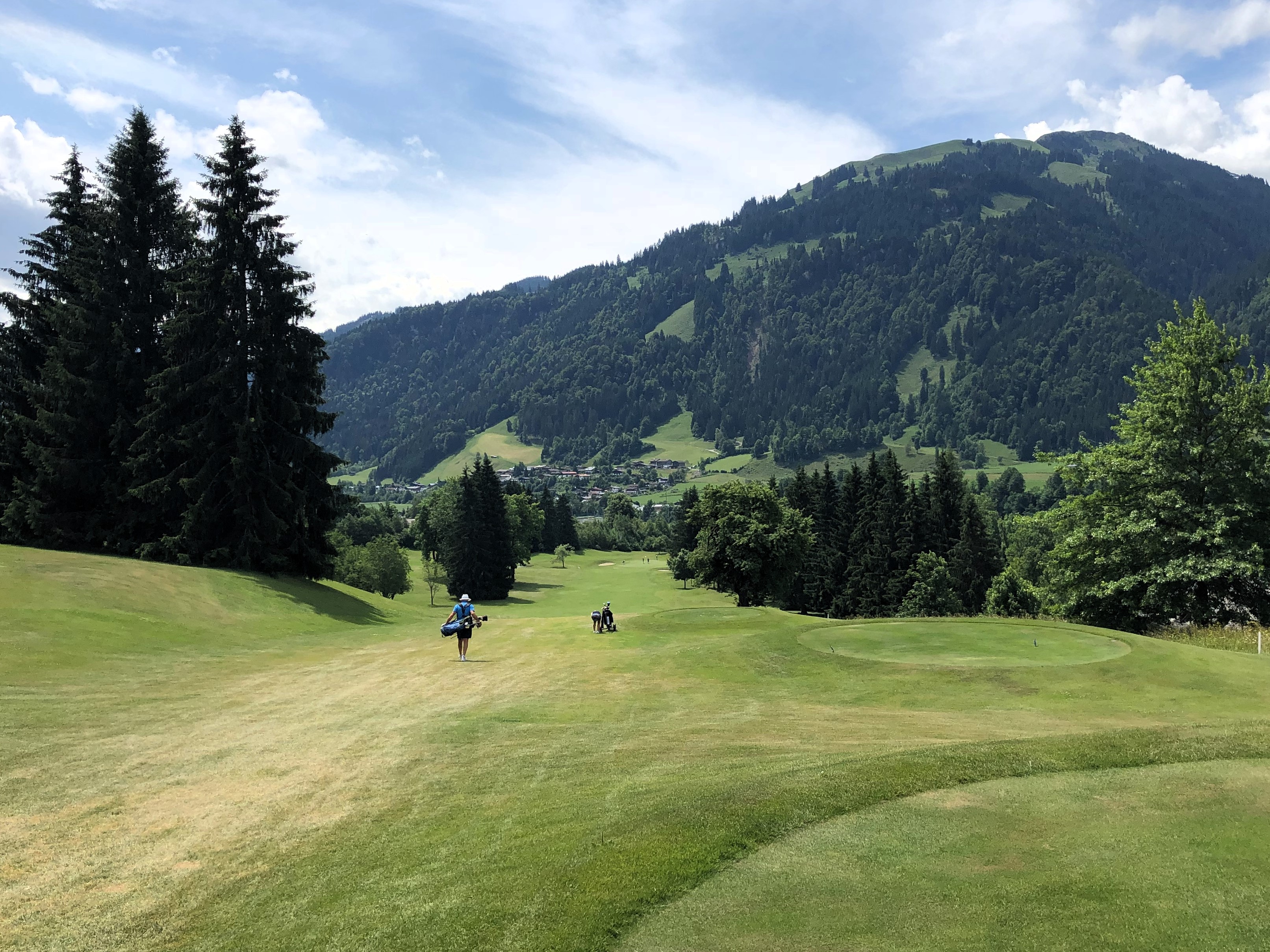 Hügelige Mittelpassage: Es geht auf- und abwärts im GC Kitzbühel