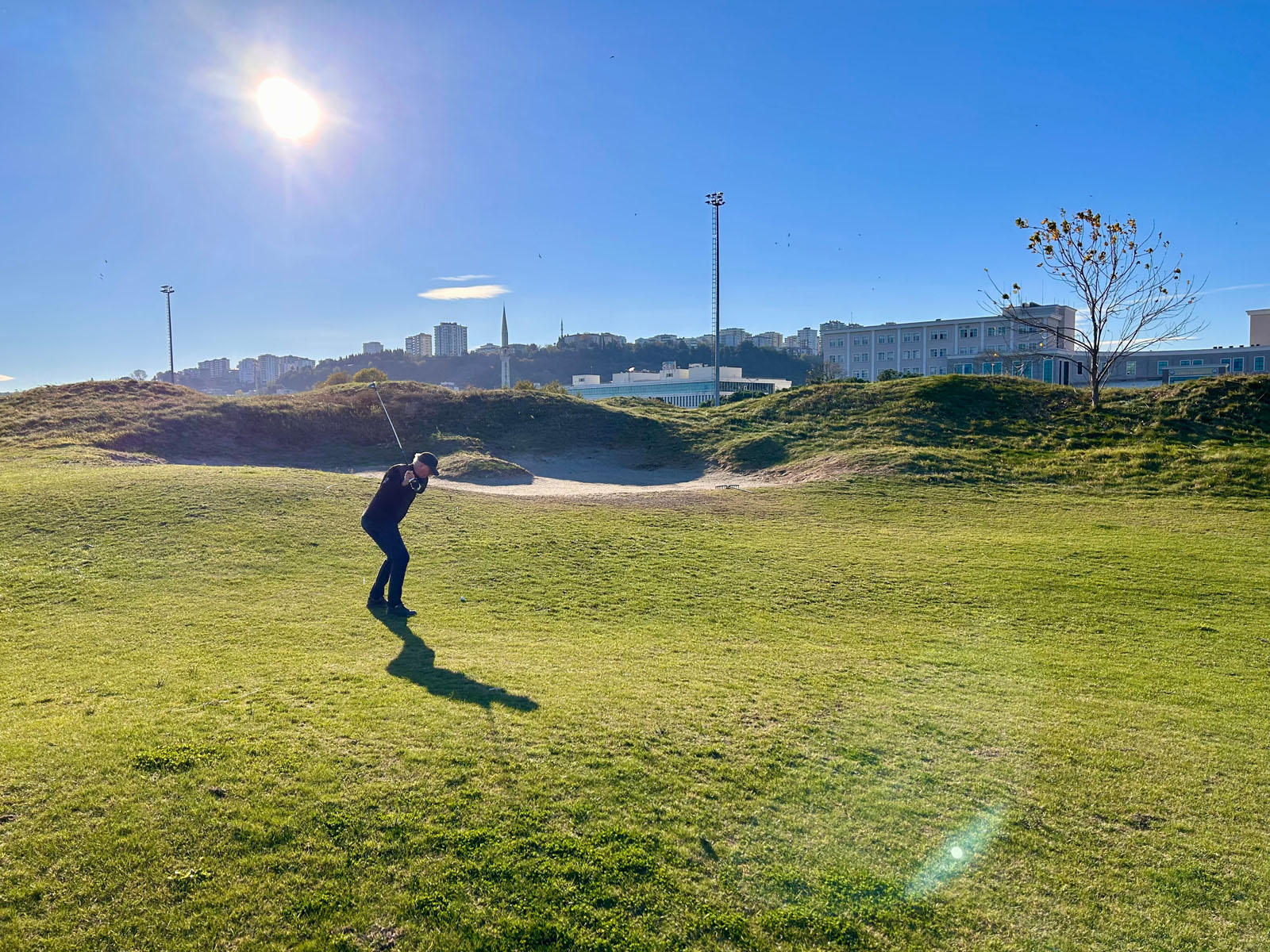 In Samsun kann man auch mit Flutlicht golfen