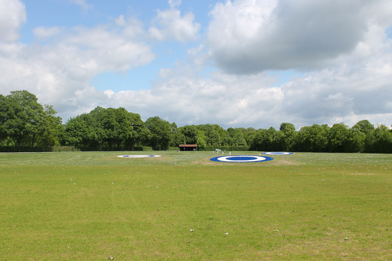 Ufo-Landeplätze? Nein, Zielgrüns auf der Driving Range